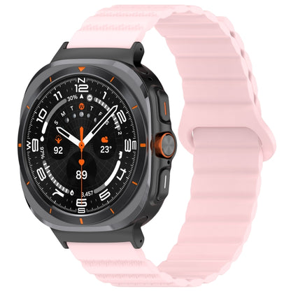 Bracelet de montre magnétique en silicone bicolore à motif pois pour Samsung Galaxy Watch Ultra 47 mm