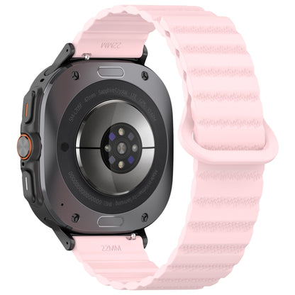 Bracelet de montre magnétique en silicone bicolore à motif pois pour Samsung Galaxy Watch Ultra 47 mm