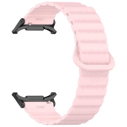 Bracelet de montre magnétique en silicone bicolore à motif pois pour Samsung Galaxy Watch Ultra 47 mm