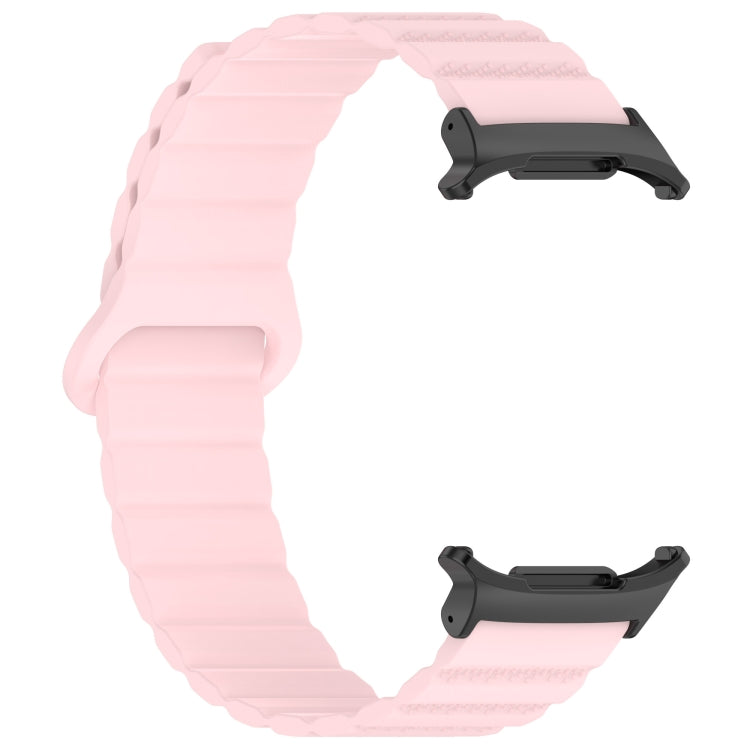 Bracelet de montre magnétique en silicone bicolore à motif pois pour Samsung Galaxy Watch Ultra 47 mm