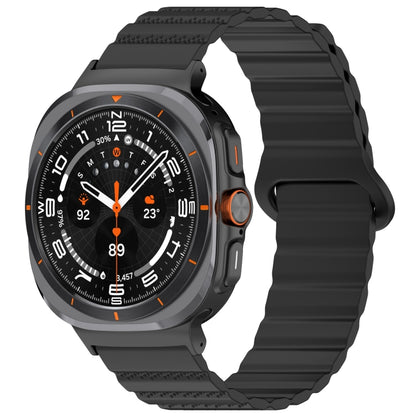 Bracelet de montre magnétique en silicone bicolore à motif pois pour Samsung Galaxy Watch Ultra 47 mm