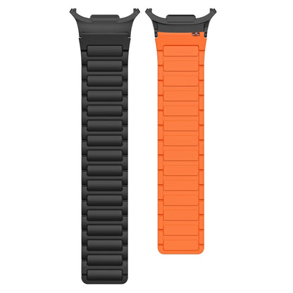 Pour Samsung Galaxy Watch Ultra 47 mm Bracelet de montre en silicone magnétique en forme de I avec connecteur noir