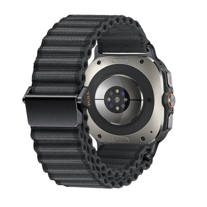 Bracelet de montre tressé à boucle magnétique style océan pour Samsung Galaxy Watch Ultra 47 mm