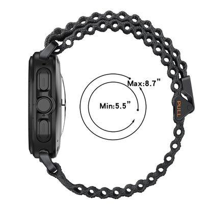 Bracelet de montre tressé à boucle magnétique style océan pour Samsung Galaxy Watch Ultra 47 mm
