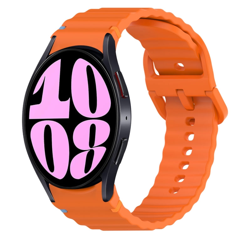 Bracelet de montre en silicone à dégagement rapide avec coutures à grain ondulé, For Samsung Galaxy Watch 6 40mm, For Samsung Galaxy Watch 6 Classic 43mm, For Samsung Galaxy Watch 5 Pro Golf Edition, For Samsung Galaxy Watch 5 Golf Edition             ...