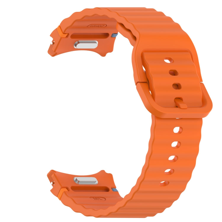 Bracelet de montre en silicone à dégagement rapide avec coutures à grain ondulé, For Samsung Galaxy Watch 6 40mm, For Samsung Galaxy Watch 6 Classic 43mm, For Samsung Galaxy Watch 5 Pro Golf Edition, For Samsung Galaxy Watch 5 Golf Edition             ...