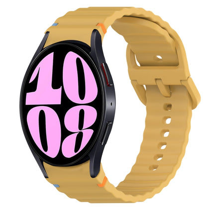 Bracelet de montre en silicone à dégagement rapide avec coutures à grain ondulé, For Samsung Galaxy Watch 6 40mm, For Samsung Galaxy Watch 6 Classic 43mm, For Samsung Galaxy Watch 5 Pro Golf Edition, For Samsung Galaxy Watch 5 Golf Edition             ...