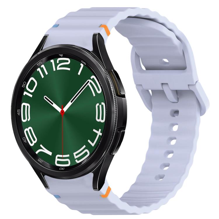 Bracelet de montre en silicone à dégagement rapide avec coutures à grain ondulé, For Samsung Galaxy Watch 6 40mm, For Samsung Galaxy Watch 6 Classic 43mm, For Samsung Galaxy Watch 5 Pro Golf Edition, For Samsung Galaxy Watch 5 Golf Edition             ...