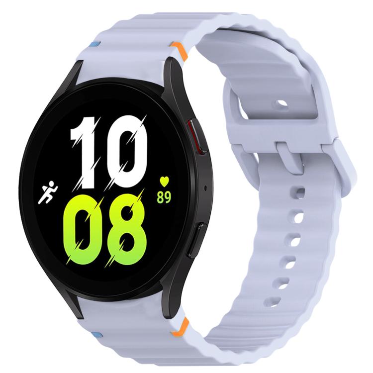 Bracelet de montre en silicone à dégagement rapide avec coutures à grain ondulé, For Samsung Galaxy Watch 6 40mm, For Samsung Galaxy Watch 6 Classic 43mm, For Samsung Galaxy Watch 5 Pro Golf Edition, For Samsung Galaxy Watch 5 Golf Edition             ...