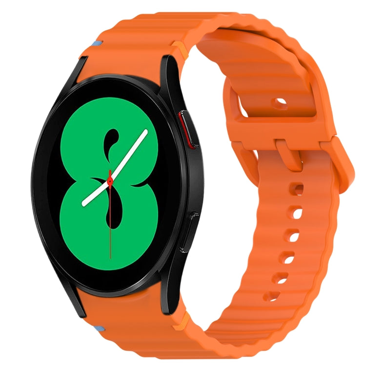 Bracelet de montre en silicone à dégagement rapide avec coutures à grain ondulé, For Samsung Galaxy Watch 5 Pro  45mm, For Samsung Galaxy Watch 5  40mm, For Samsung Galaxy Watch 4 44mm, For Samsung Galaxy Watch 4 40mm                                   ...
