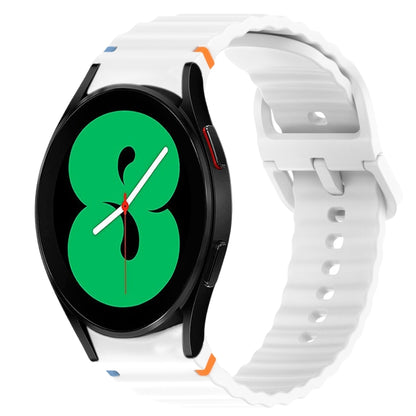 Bracelet de montre en silicone à dégagement rapide avec coutures à grain ondulé, For Samsung Galaxy Watch 5 Pro  45mm, For Samsung Galaxy Watch 5  40mm, For Samsung Galaxy Watch 4 44mm, For Samsung Galaxy Watch 4 40mm                                   ...