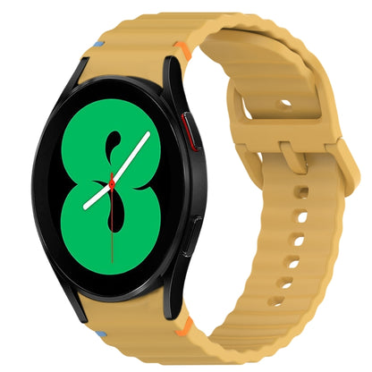 Bracelet de montre en silicone à dégagement rapide avec coutures à grain ondulé, For Samsung Galaxy Watch 5 Pro  45mm, For Samsung Galaxy Watch 5  40mm, For Samsung Galaxy Watch 4 44mm, For Samsung Galaxy Watch 4 40mm                                   ...