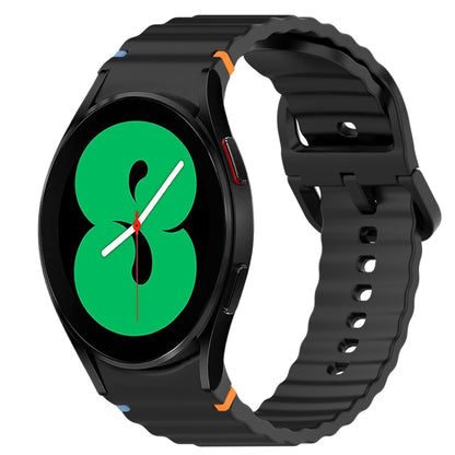 Bracelet de montre en silicone à dégagement rapide avec coutures à grain ondulé, For Samsung Galaxy Watch 5 Pro  45mm, For Samsung Galaxy Watch 5  40mm, For Samsung Galaxy Watch 4 44mm, For Samsung Galaxy Watch 4 40mm                                   ...