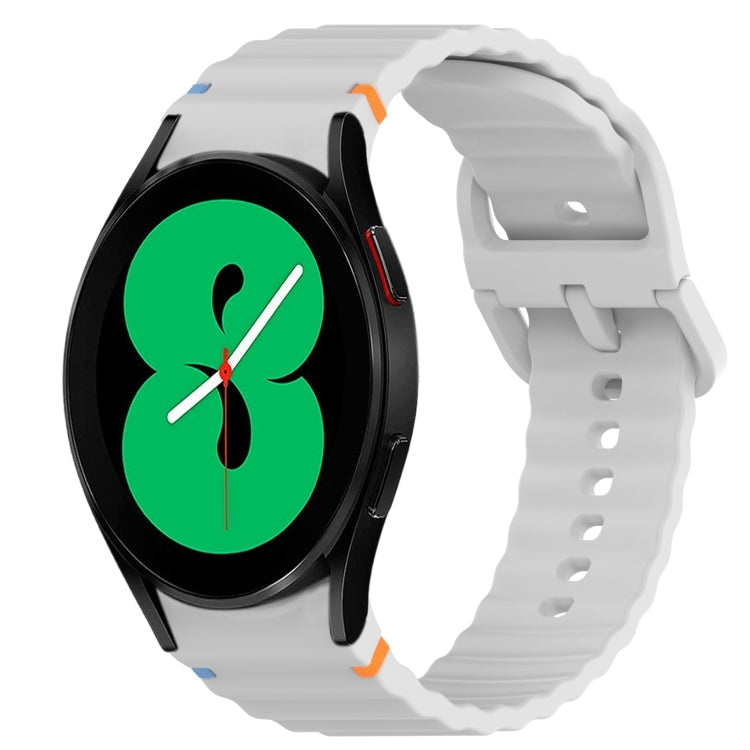 Bracelet de montre en silicone à dégagement rapide avec coutures à grain ondulé, For Samsung Galaxy Watch 5 Pro  45mm, For Samsung Galaxy Watch 5  40mm, For Samsung Galaxy Watch 4 44mm, For Samsung Galaxy Watch 4 40mm                                   ...