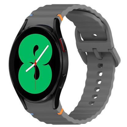 Bracelet de montre en silicone à dégagement rapide avec coutures à grain ondulé, For Samsung Galaxy Watch 5 Pro  45mm, For Samsung Galaxy Watch 5  40mm, For Samsung Galaxy Watch 4 44mm, For Samsung Galaxy Watch 4 40mm                                   ...