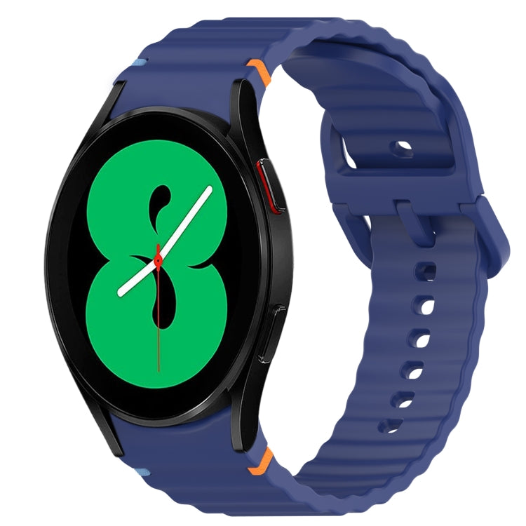 Bracelet de montre en silicone à dégagement rapide avec coutures à grain ondulé, For Samsung Galaxy Watch 5 Pro  45mm, For Samsung Galaxy Watch 5  40mm, For Samsung Galaxy Watch 4 44mm, For Samsung Galaxy Watch 4 40mm                                   ...