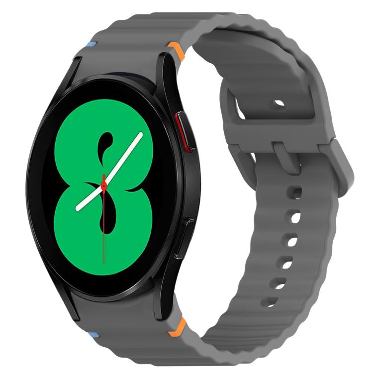 Bracelet de montre en silicone à dégagement rapide avec coutures à grain ondulé, For Samsung Galaxy Watch 5 Pro  45mm, For Samsung Galaxy Watch 5  40mm, For Samsung Galaxy Watch 4 44mm, For Samsung Galaxy Watch 4 40mm                                   ...