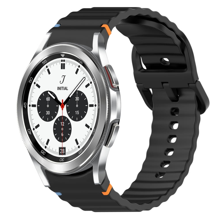 Bracelet de montre en silicone à dégagement rapide avec coutures à grain ondulé, For Samsung Galaxy Watch 5 Pro  45mm, For Samsung Galaxy Watch 5  40mm, For Samsung Galaxy Watch 4 44mm, For Samsung Galaxy Watch 4 40mm                                   ...