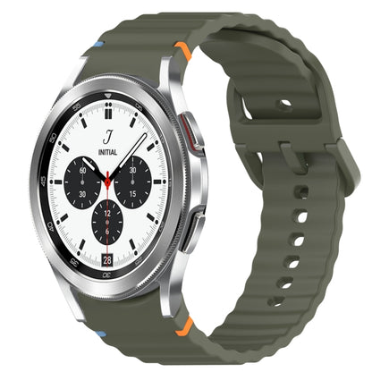 Bracelet de montre en silicone à dégagement rapide avec coutures à grain ondulé, For Samsung Galaxy Watch 5 Pro  45mm, For Samsung Galaxy Watch 5  40mm, For Samsung Galaxy Watch 4 44mm, For Samsung Galaxy Watch 4 40mm                                   ...
