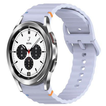 Bracelet de montre en silicone à dégagement rapide avec coutures à grain ondulé, For Samsung Galaxy Watch 5 Pro  45mm, For Samsung Galaxy Watch 5  40mm, For Samsung Galaxy Watch 4 44mm, For Samsung Galaxy Watch 4 40mm                                   ...