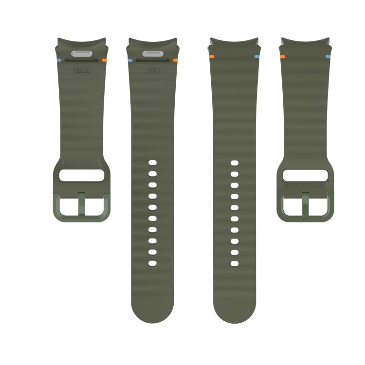Bracelet de montre en silicone à dégagement rapide avec coutures à grain ondulé, For Samsung Galaxy Watch 5 Pro  45mm, For Samsung Galaxy Watch 5  40mm, For Samsung Galaxy Watch 4 44mm, For Samsung Galaxy Watch 4 40mm                                   ...