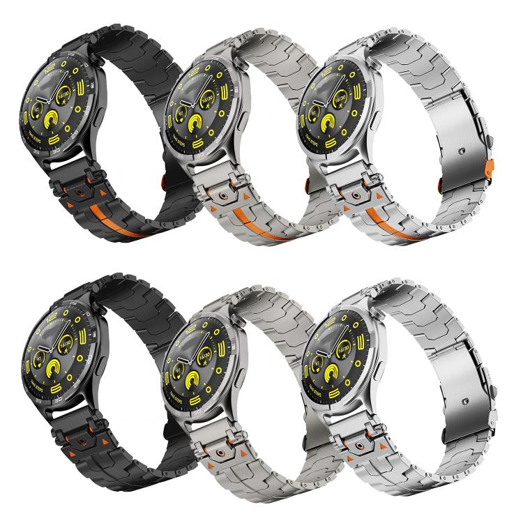 Bracelet de montre en métal avec boucle de sécurité en acier inoxydable, 22mm