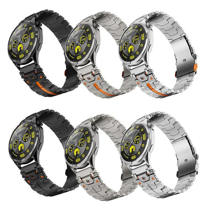 Bracelet de montre en métal avec boucle de sécurité en acier inoxydable, 22mm