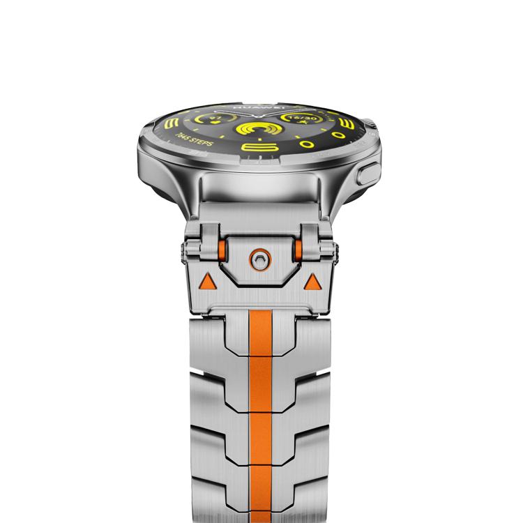 Bracelet de montre en métal avec boucle de sécurité en acier inoxydable, 22mm