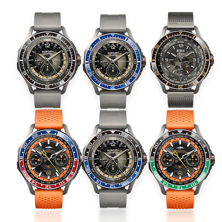 Montre connectée avec lunette en alliage d'aluminium, For Xiaomi Watch S4 Sport / S4 / S3