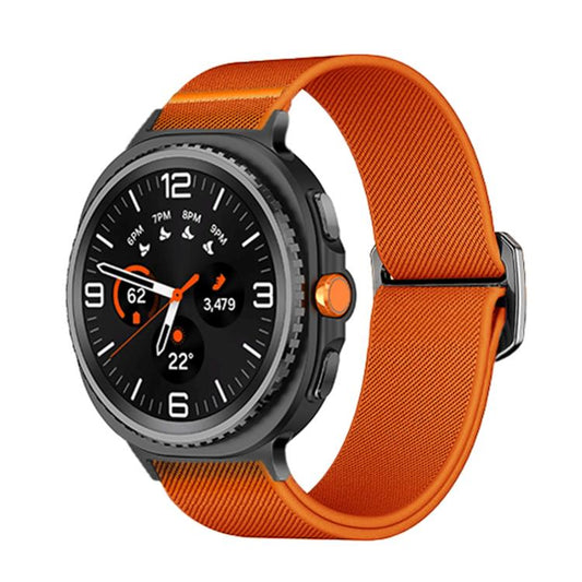 Bracelet de montre en nylon élastique avec boucle à bille, For Samsung Galaxy Watch8 / Watch8 Classic