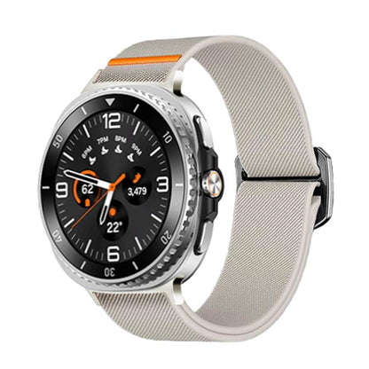 Bracelet de montre en nylon élastique avec boucle à bille, For Samsung Galaxy Watch8 / Watch8 Classic