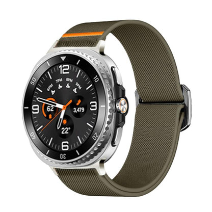 Bracelet de montre en nylon élastique avec boucle à bille, For Samsung Galaxy Watch8 / Watch8 Classic
