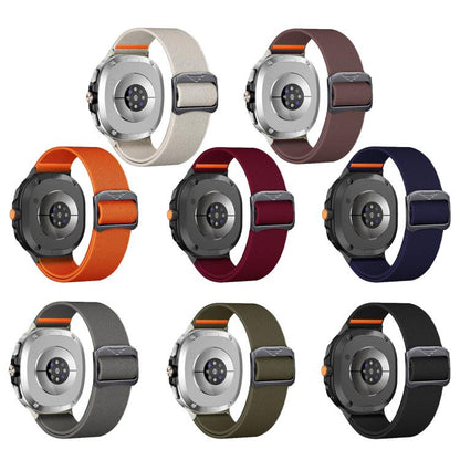 Bracelet de montre en nylon élastique avec boucle à bille, For Samsung Galaxy Watch8 / Watch8 Classic
