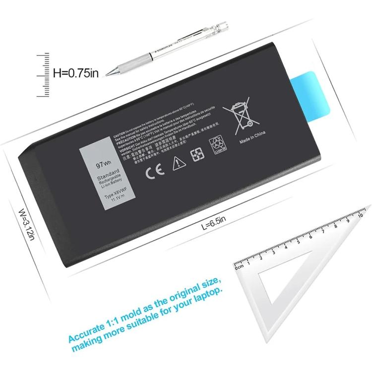 Laptop Battery for Dell Latitude 14 Rugged 5404 5414 E5404 Extreme 7404