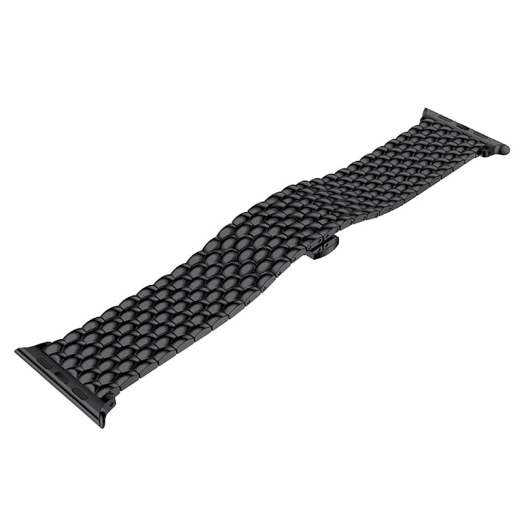 Bracelet de montre Dragon Grain en acier inoxydable massif pour Apple Watch Series 3 & 2 & 1 38mm