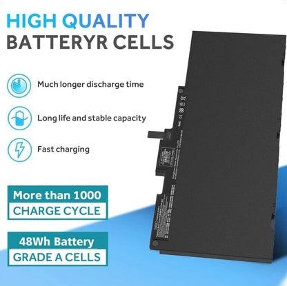 Batteries pour ordinateurs portables HP EliteBook 840G3, 848G3, 840G4, 850G3, 848G4 et 850G4, CS03XL 11.4V 46.5Wh