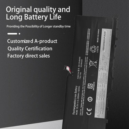 Batterie de remplacement 3400 mAh pour ordinateur portable Lenovo ThinkPad X1 Carbon 4e génération (2016), 00HW028