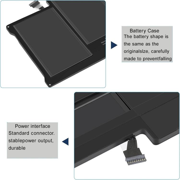 Batterie de remplacement pour ordinateur portable MacBook Air 13 pouces, 7000 mAh, A1496