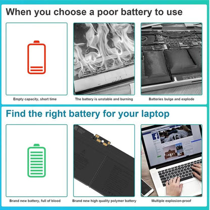 Batterie de remplacement pour ordinateur portable MacBook Air 13 pouces, 7000 mAh, A1496