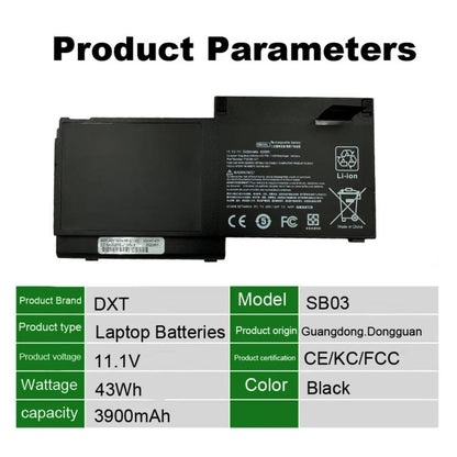 Batterie de remplacement 4000 mAh pour ordinateur portable HP OMEN 6 Pro Plus, SB03XL