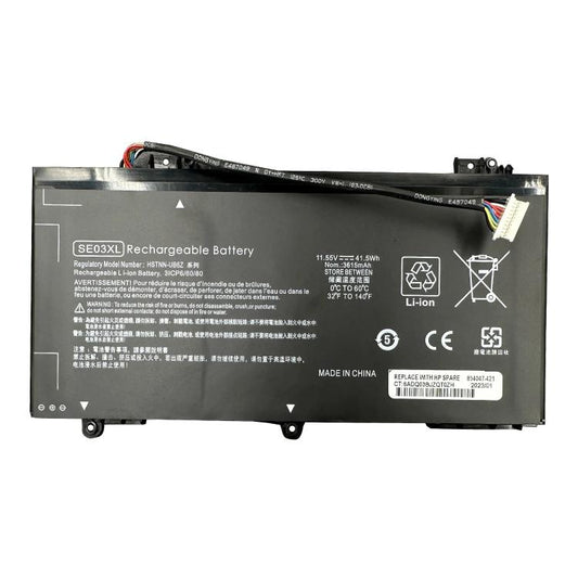Batterie de remplacement 3615 mAh pour ordinateur portable HP TPN-Q171 14-AL027TX AL127TX, SE03XL