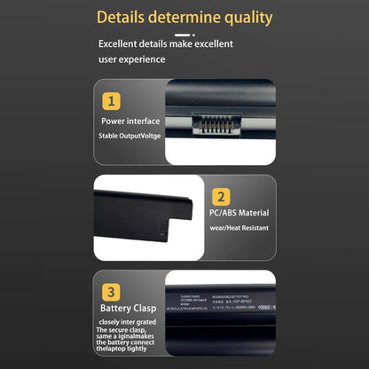 Batteries pour ordinateur portable 4400 mAh compatibles avec les modèles Sony PCG-61212t et 61211T, VGP-BPS22