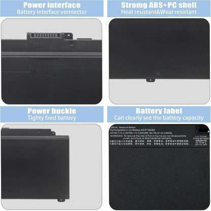 Batteries pour ordinateur portable 5000 mAh compatibles avec HP EliteBook 840 G2, 845, 850 G1 et 740, CM03XL