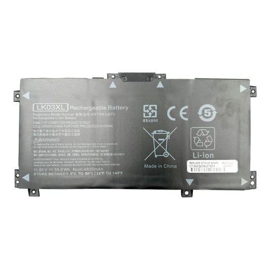 Batteries pour ordinateur portable 4300 mAh compatibles avec HP Envy TPN-W127 et TPN-W134, LK03XL