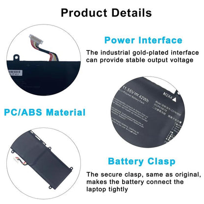 Batterie de remplacement 3500 mAh pour ordinateur portable ASUS Idol 13ADOL13U/F S330FA/UA X330FA, C31N1806