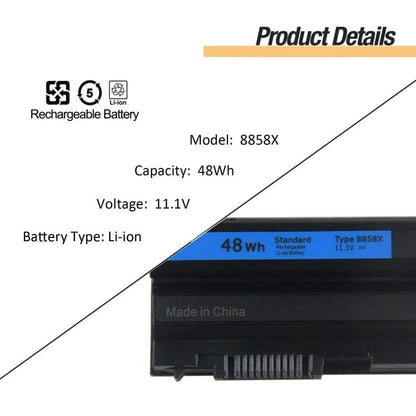 Batterie pour ordinateur portable Dell Inspiron 4420, 5420, 5425, 7420, 4520, 5520 et 7520, capacité de 4200 mAh, 8858X