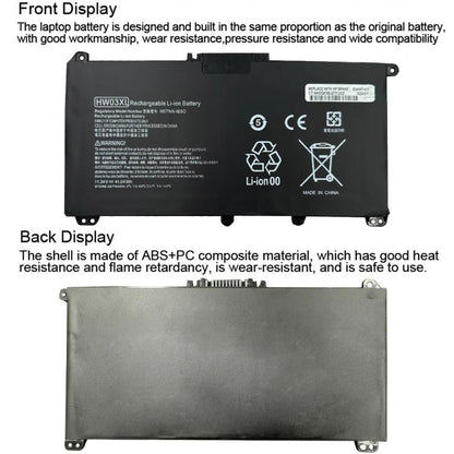 Batterie pour ordinateur portable HP 15-EG0010TX, 3600 mAh, HW03XL