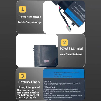 Batterie pour ordinateur portable Dell Alienware 17 / Alienware 18, 5500 mAh, 2F8K3
