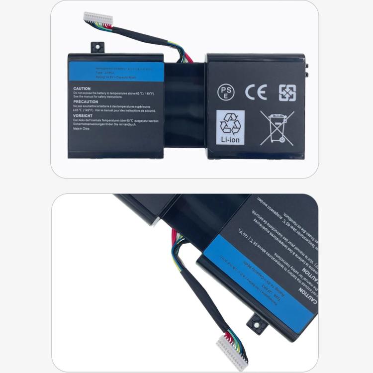 Batterie pour ordinateur portable Dell Alienware 17 / Alienware 18, 5500 mAh, 2F8K3
