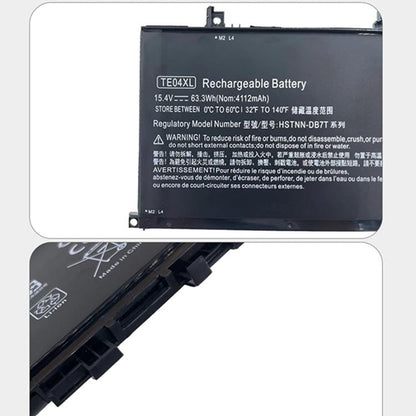 Batteries pour ordinateur portable HP OMEN 15-AX200, 15-AX218TX, 15-AX210TX, 15-AX235NF et 15-AX202N (4112 mAh)., TE04XL